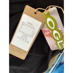 NWT OGL Collared Surplice Top ProWarm Eco Mousse Black Size Medium Photo 6