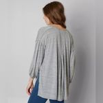 Free People  Just a Henley Top Heather Grey Photo 1