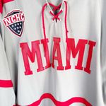 University of Miami Ohio OH Redhawks Hockey Jersey Gray Red NCHC Adult Small S Photo 10