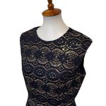 Vince Camuto NWOT  Lace Midi Dress Indigo Blue Size 10 Photo 1