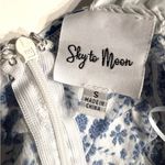 Sky to Moon Blue and White Floral Dress Size Small Photo 9