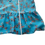 Parker ‎ Womens S Blue Dedra Floral Cold-Shoulder Top In Prairie NWT Photo 10