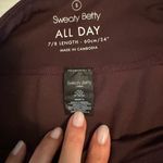 Sweaty Betty All Day 7/8 Leggings Women's Small Burgundy/Brick Red Photo 2