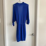 Chico's Travelers Blue Cardigan Open Front with Tie Women's Size 2 L Photo 2