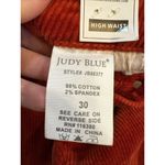 Judy Blue High Waist Slim Fit Corduroy Jean Women Size 30 Carpenter JB88377 Rust Photo 5
