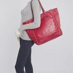 Valentino Garavani Valentino Rockstud peach beige soft smooth leather open shopper tote bag Photo 19