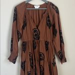 Tuckernuck  Omika Riviera Maxi Dress Brown Boho Midi Western Size XS Photo 1