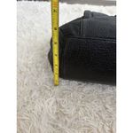 Ella Moss Ella‎ Moss Black Leather Bucket Bag Hobo Purse Tassel Drawstring Shoulder Bag Photo 4