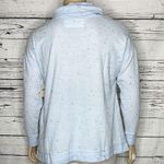 The Sweatshirt Project NWT XL Blue Cowl Neck Thermal Waffle Knit Pullover Top Photo 3