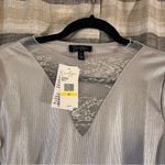 Jessica Simpson  Metallic Long Sleeve Top Size Medium‎ Photo 2