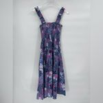 Kate Spade  Dress Size XS‎ Tank Floral Midi Smocked Botanical Boho Garden Posy Photo 2