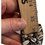 Turquoise Elastic and Metal Belt Artistic buckle Western Cowgirl Southwest Brown Photo 6