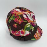 Vera Bradley Hat Cap English Rose Newgirl Cozy Fleece Lining Brown Casual Fall Photo 3