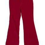 Crown & Ivy  Women's 16R Dark Pink Flared Leg‎ Corduroy Jeans Photo 0
