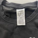 Adidas Black Essentials Fleece 3 Stripes Sweatshirt - Medium Photo 2