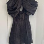 Aje Black Butterfly Sleeve Mini Dress Photo 8