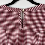 Madewell Red Gingham Checked Dress Photo 5