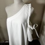 Cinq à Sept Cinq A Sept Gemini Mini Dress Size L White One Shoulder cocktail formal Photo 3