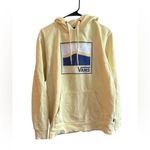 Vans Unisex Pullover Hoodie Yellow M Long Sleeve with Logo Photo 6