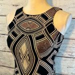 Speechless Dress Bodycon Black & White Print with Rose Gold Sparkle Accents-1 Photo 1