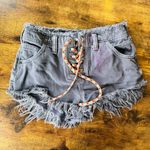 Free People Becket Cut Off Slouchy Shorts - Size 24 Photo 3