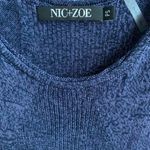 Nic+Zoe Navy Silk Mix Tank SP Photo 2