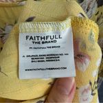 Faithfull the Brand Faithful The Brand Yellow Jeanette Floral Mini Dress Size Small Photo 6