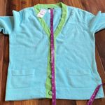 J.Crew Y2K Rabbit Hair Merino Cashmere Blend Deadstock  Deep V Button Cardigan Photo 7