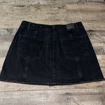 American Eagle Black Denim  Skirt Size 12 Photo 2