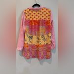 Soft Surroundings Eden Island Mixed Media top Tunic Linen large Photo 10