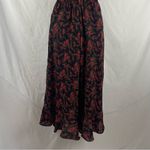 Jack by BB Dakota Jack Red Black Floral Ruffled Jumpsuit Size XS Photo 7