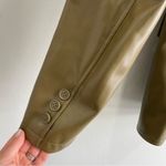 Urban Outfitters  Oversized Jules Faux Leather Blazer Olive Small Photo 10