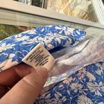 Skies Are Blue  flowy skirt blue flower print size medium Photo 4