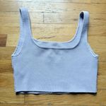 Babaton  Sculpt Knit Crop Top Lilac Purple Size Medium Photo 1