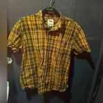 Levi's Men’s Levi’s Yellow Short Sleeve Button Up Shirt Medium Photo 0