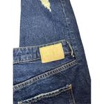 ZARA Ripped-Hem Mom Jeans high rise distressed sz 8 Photo 6