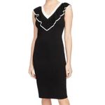 NWT Rachel Roy Ruffle Convertible Sweater Dress L Black Size L Photo 4