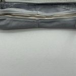 Civico93 Hobo Shoulder Zipper Bag Italian Leather Gray Slouchy Woven Weave Soft Photo 8