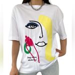 ZARA  White Embroidery T-shirt(Size Small) Photo 0