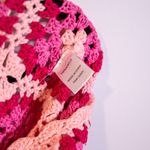 More To Come Rosaria Crochet Knit Stretch Semi Sheer Triangle Top Mini Dress S Photo 2