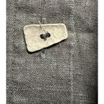 J.Jill  Linen Button Front Jacket Womens Size M Black Lagenlook Photo 2