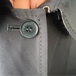 Burberry London Swing Jacket Trench Coat Black Nova Check Fully Lined Size 14R Photo 5