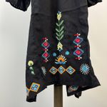 Johnny Was $398 NWOT  Embroidery Linen Blend Long Sleeves Midi Dress Size S Photo 3