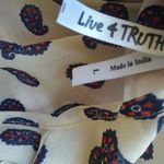 Live 4 Truth  L Creme Red Blue Boho Duster Photo 5