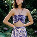 Farm Rio - Off-White Delicate Tapestry Knit Top Photo 0