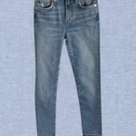 AGOLDE Sophie High-Rise Cropped Skinny Jeans with Chewed Hem Size 24 Photo 0