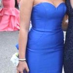 Blush Prom Strapless White Formal Dress Photo 1