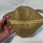 Fashion Vintage Vibe Triangle Rhinestone Evening Handbag Clutch Gold Photo 3