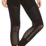 Free People Black High Waisted Mesh Legging Photo 0