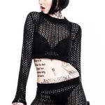 KILLSTAR  black‎ knitted knit mini skirt only Photo 0